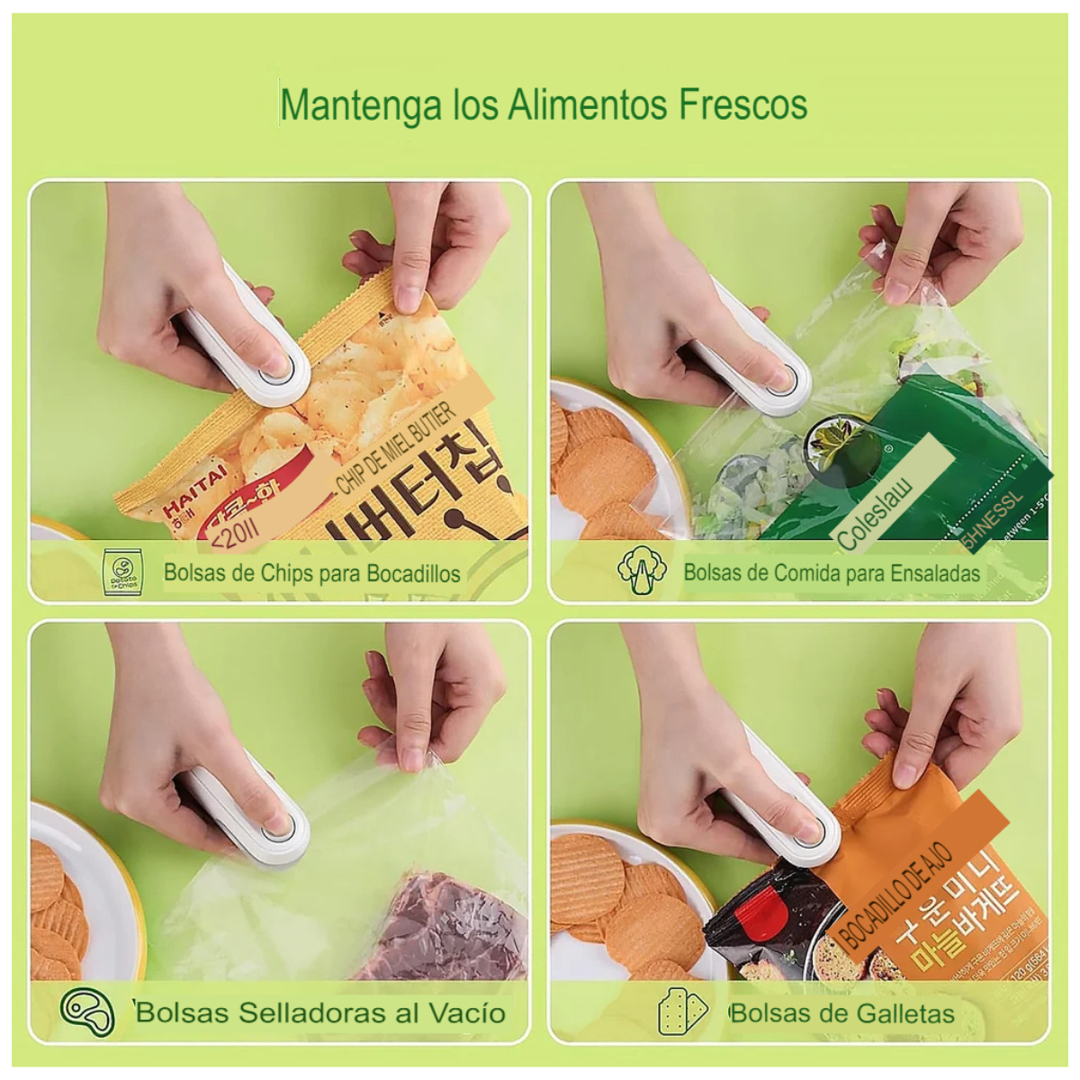 FreshSeal™ – Sellador portátil 2 en 1